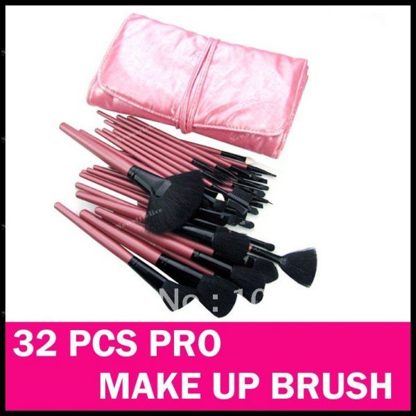 Freeshipping - rosa 32 PCs Set Marca New Pro. Escova da comp