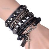 Multi-Camada Pulseira Rock
